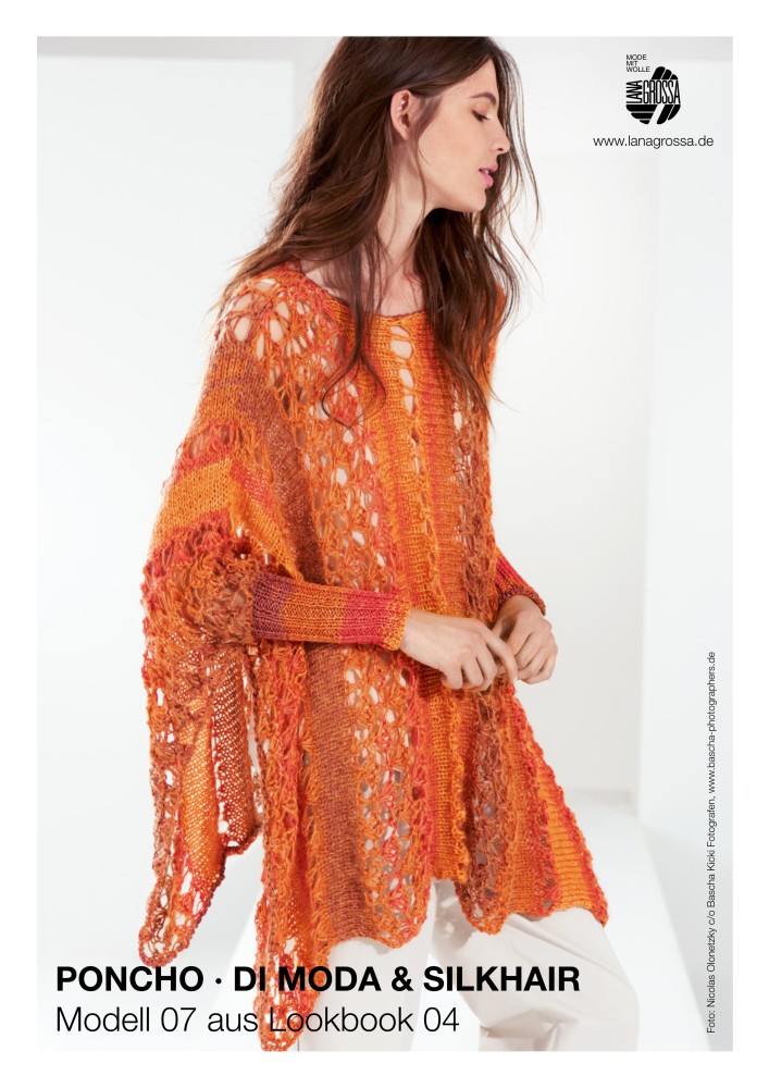 Poncho aus Di Moda & Silkhair