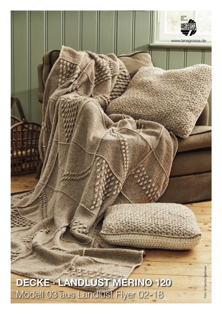 Decke Landlust Merino 120