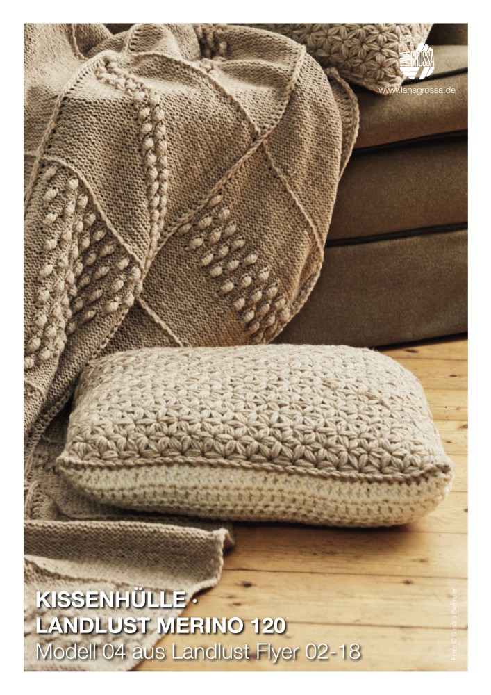 Kissenhülle Landlust Merino 120 Modell 04