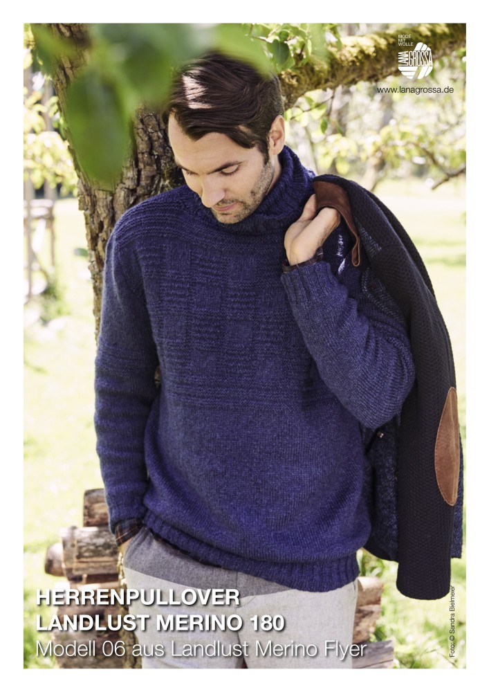 Herrenhpullover Landlust Merino 180 Modell 06