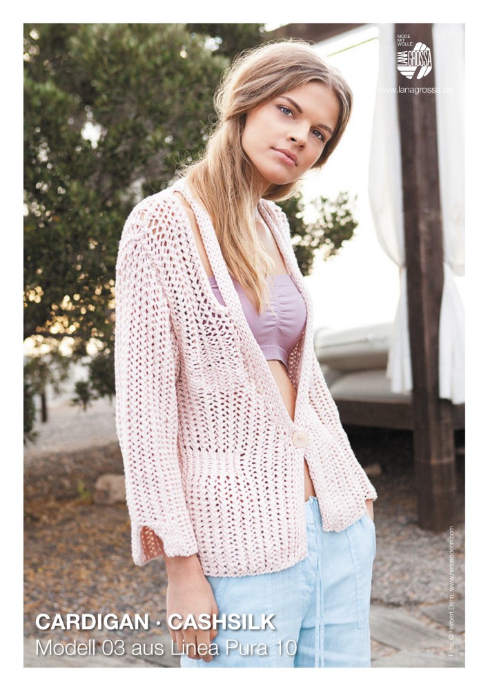Cardigan Modell 03 aus Linea Pura 10