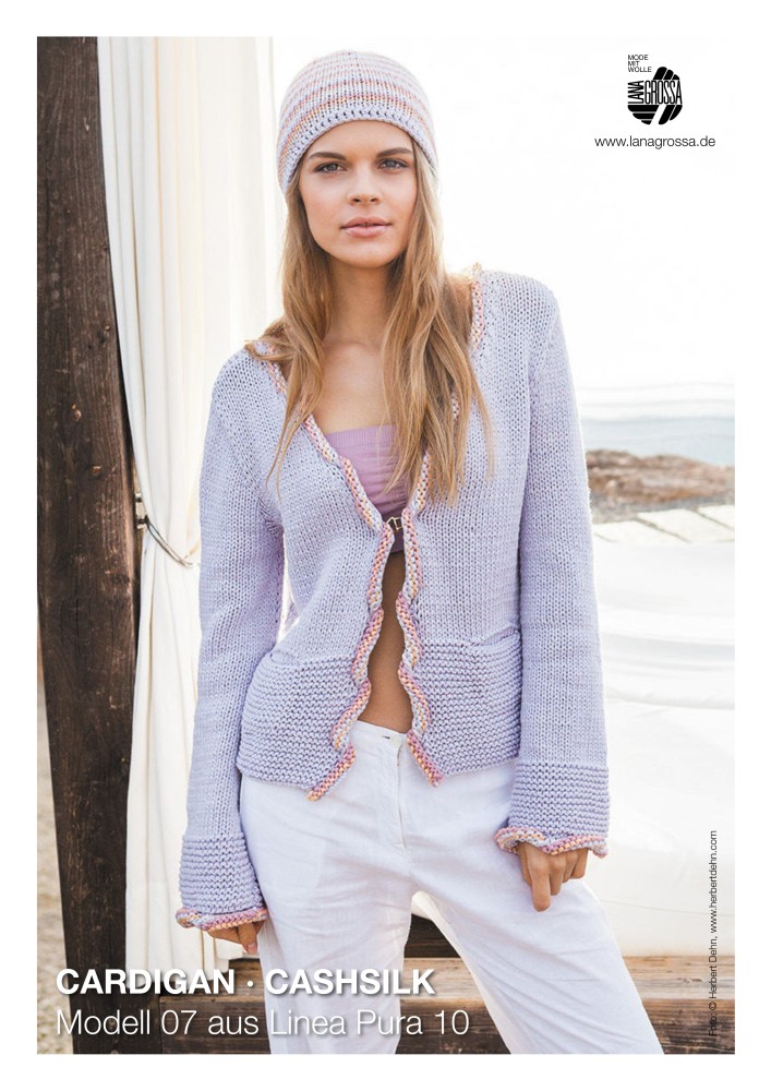 Cardigan Modell 07 aus Linea Pura 10