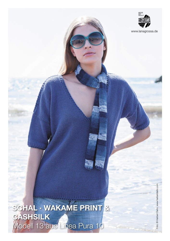 Schal Wakame Print & Cashsilk