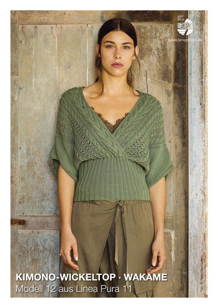 Kimono-Wickeltop Wakame