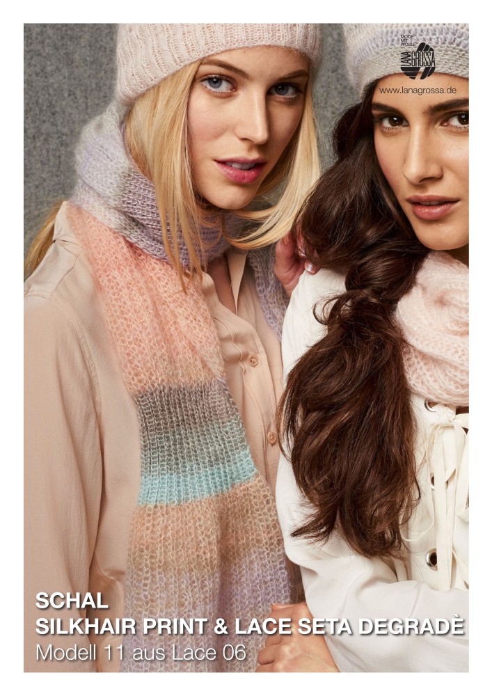 Schal Silkhair Print & Lace Seta Degradè Modell 11