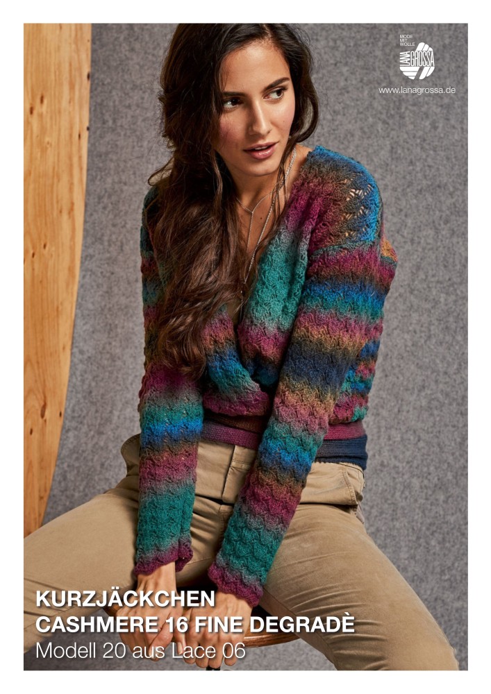 Kurzjäckchen aus Cashmere 16 Fine Degradè