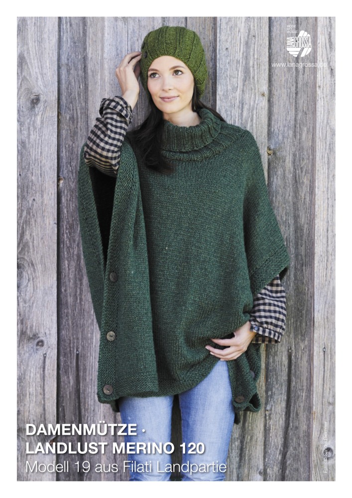 Damenmütze Landlust Merino 120