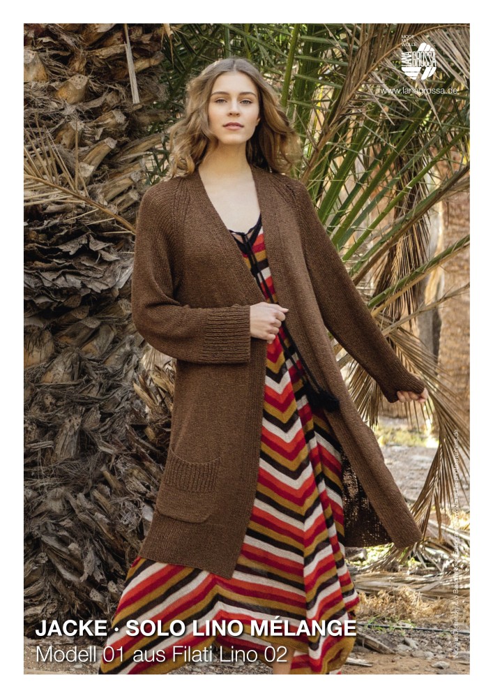 Jacke Solo Lino Mélange Modell 01