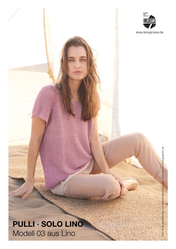 Pullover Modell 03 aus Solo Lino
