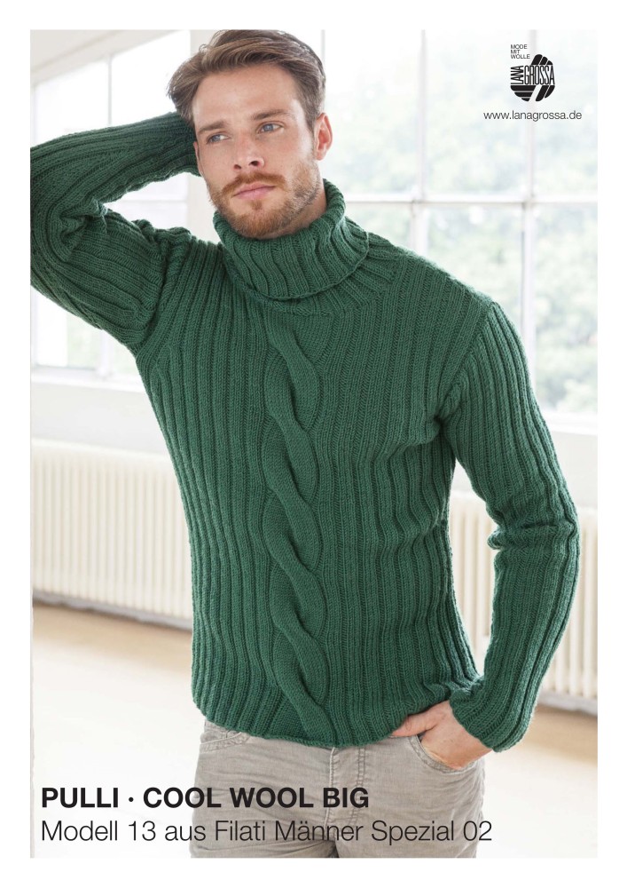 Pullover Cool Wool Big mit Zopfmuster