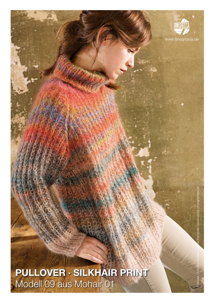Pullover Silkhair Print Modell 09