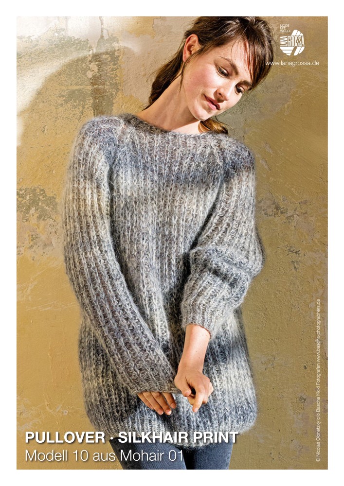 Pullover Silkhair Print Modell 10 aus Mohair 01