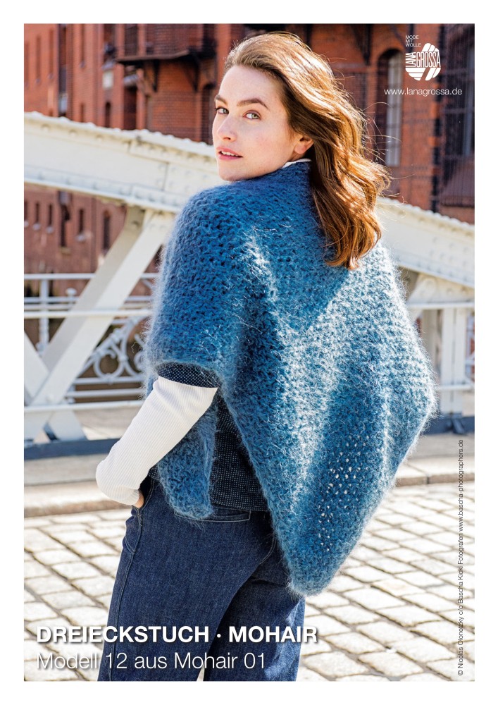 Dreieckstuch Mohair Modell 12