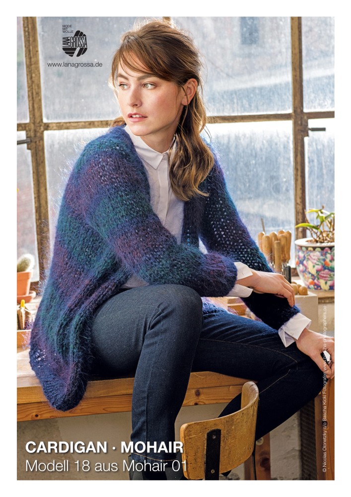 Cardigan Modell 18 aus Mohair 01