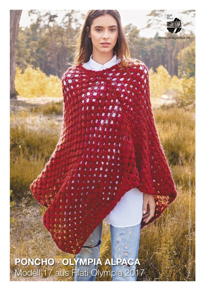 Poncho Olympia Alpaca