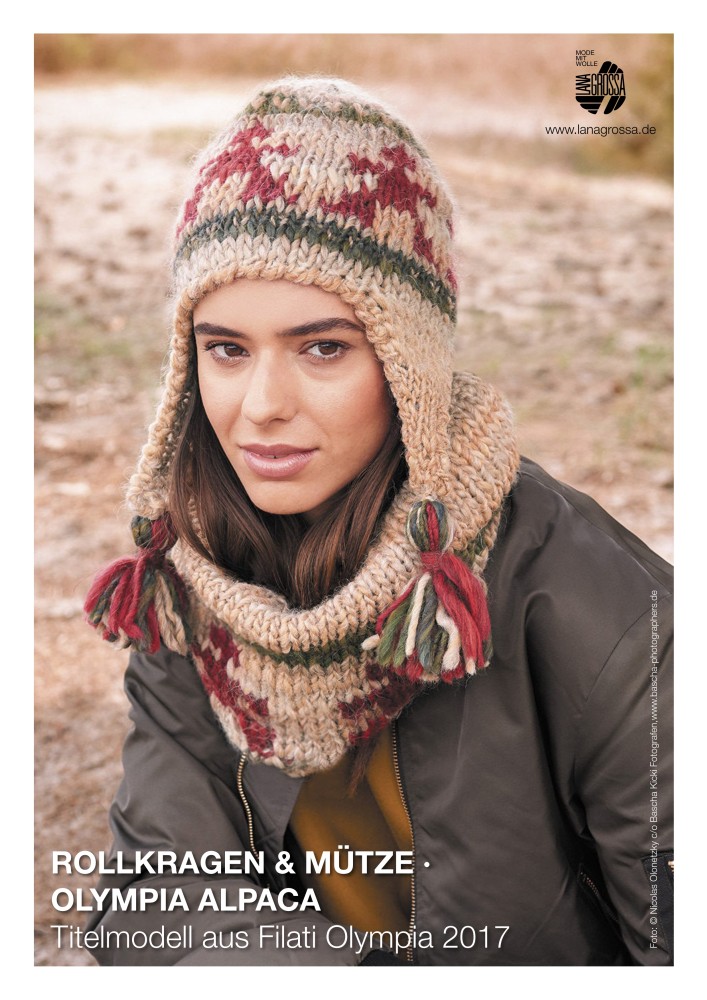 Rollkragen und Mütze Olympia Alpaca