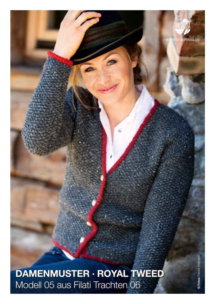 Damenmuster Royal Tweed Cardigan
