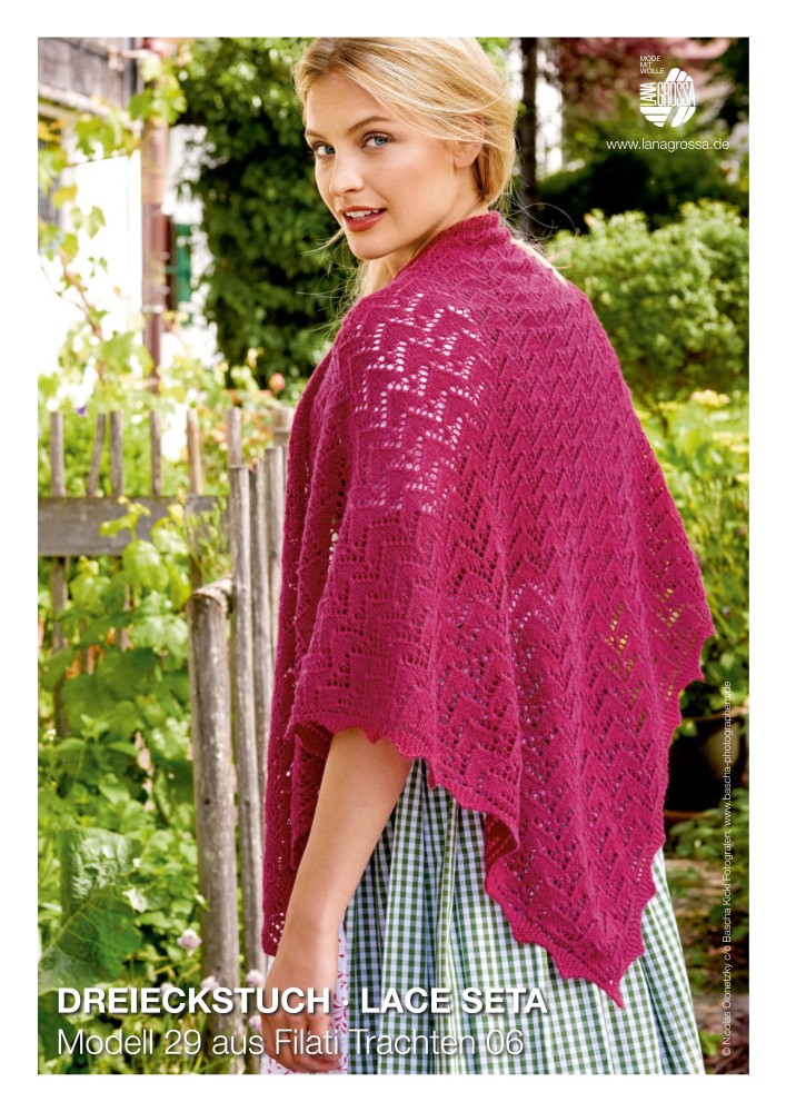 Dreieckstuch Lace Seta