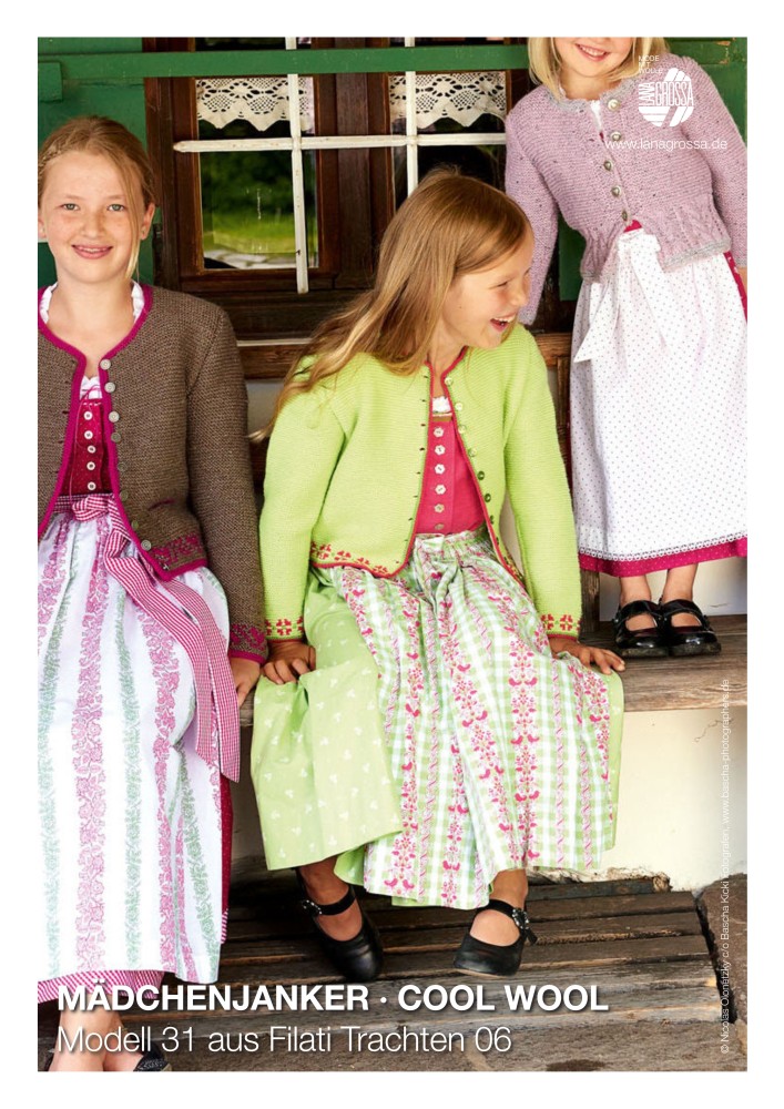 Mädchenjanker aus Cool Wool