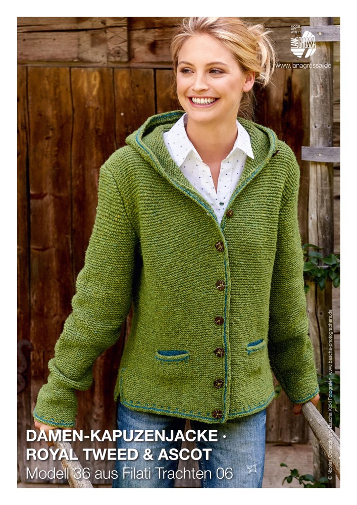 Damen-Kapuzenjacke Royal Tweed & Ascot