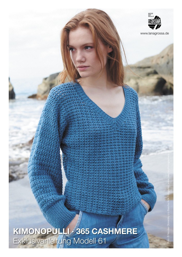 Kimonopulli aus 365 Cashmere