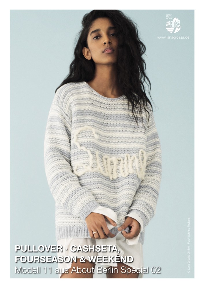 Pullover Modell 11 aus About Berlin Special 02 in Cashseta, Fourseason & Weekend