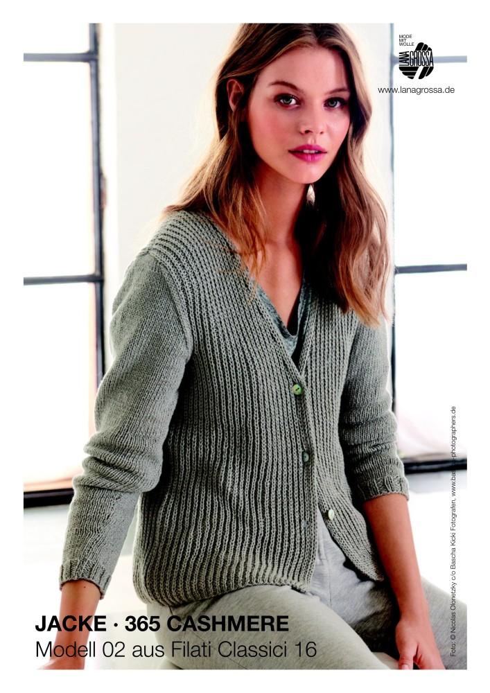 Jacke 365 Cashmere Modell 02 aus Filati Classici 16