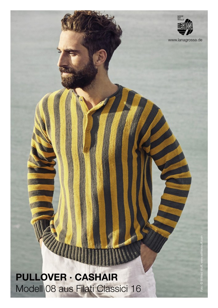Pullover Cashair mit Streifenmuster