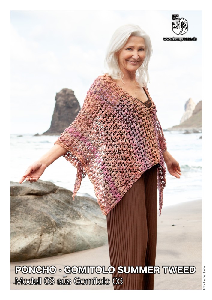 Poncho Gomitolo Summer Tweed