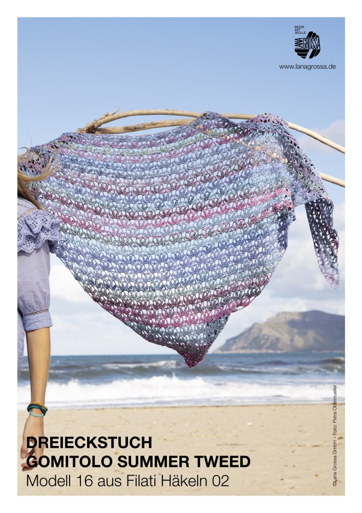 Dreieckstuch Gomitolo Summer Tweed