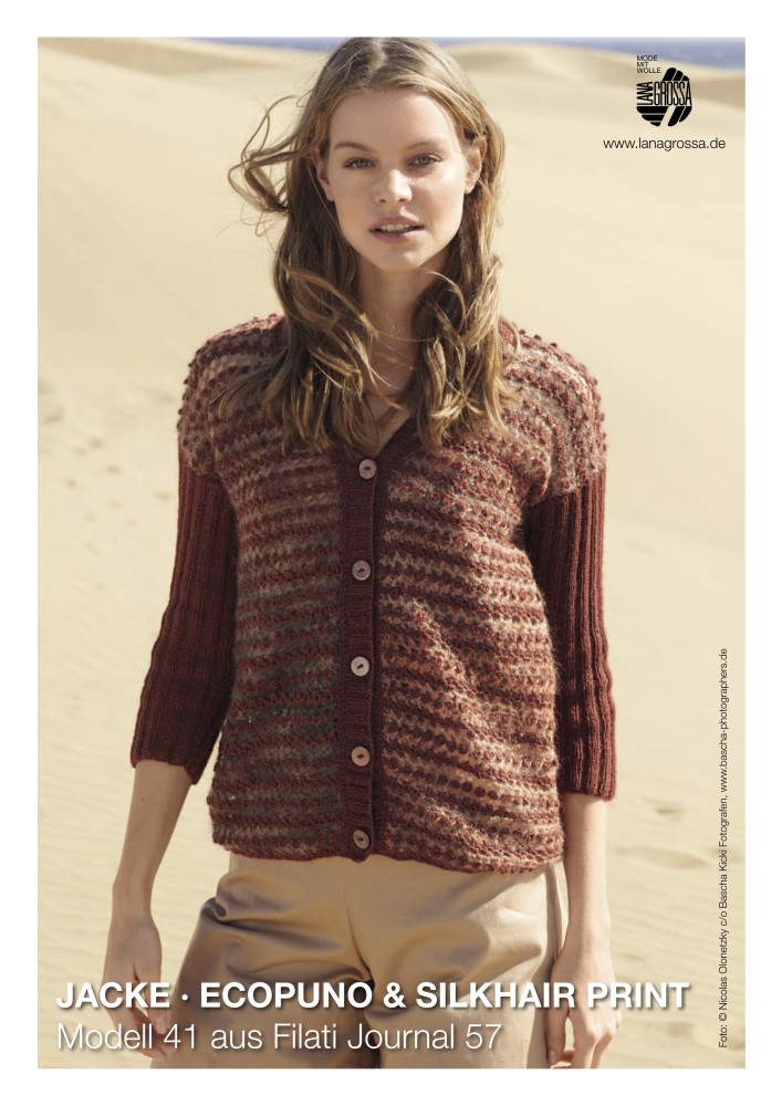 Jacke Ecopuno & Silkhair Print Modell 41