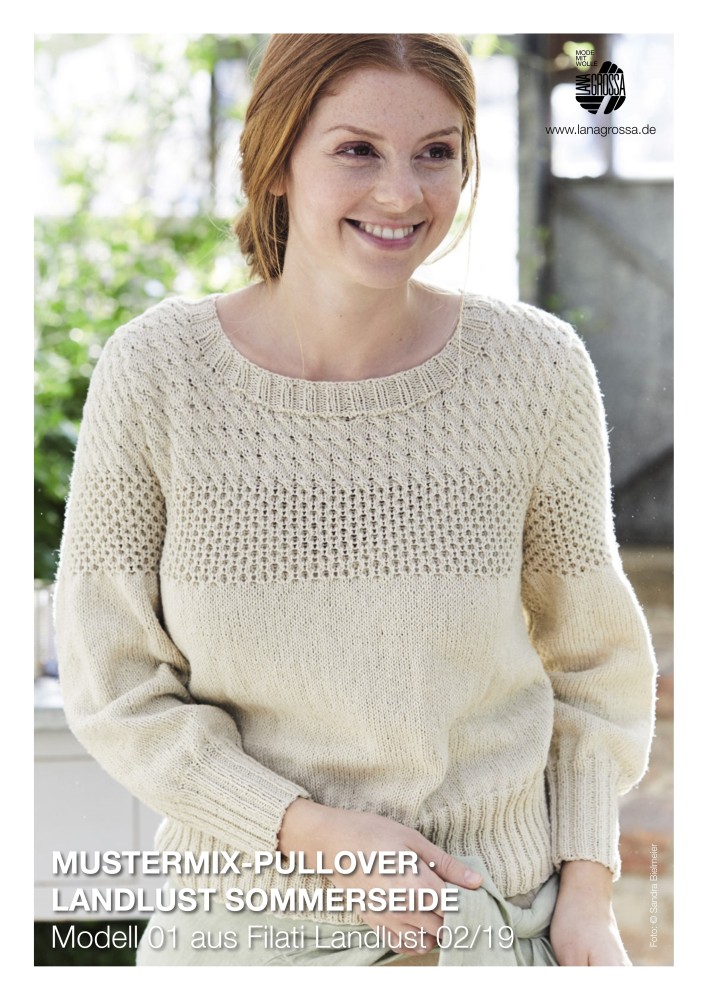Mustermix-Pullover Landlust Sommerseide
