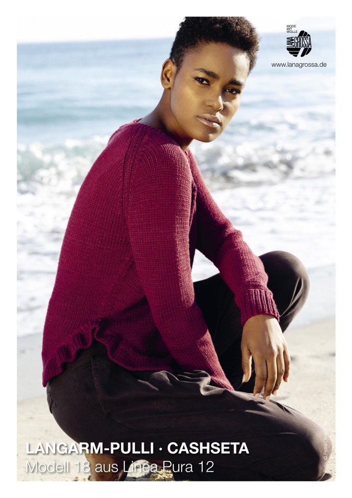 Langarm-Pullover Cashseta Modell 18 aus Linea Pura 12