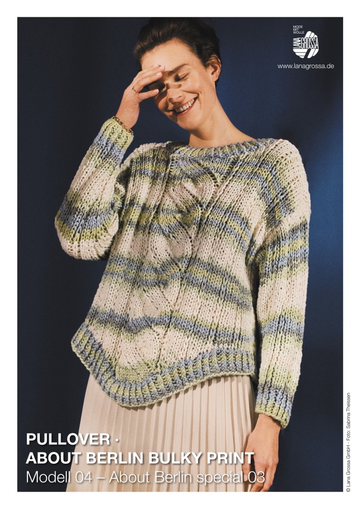 Pullover About Berlin Bulky Print