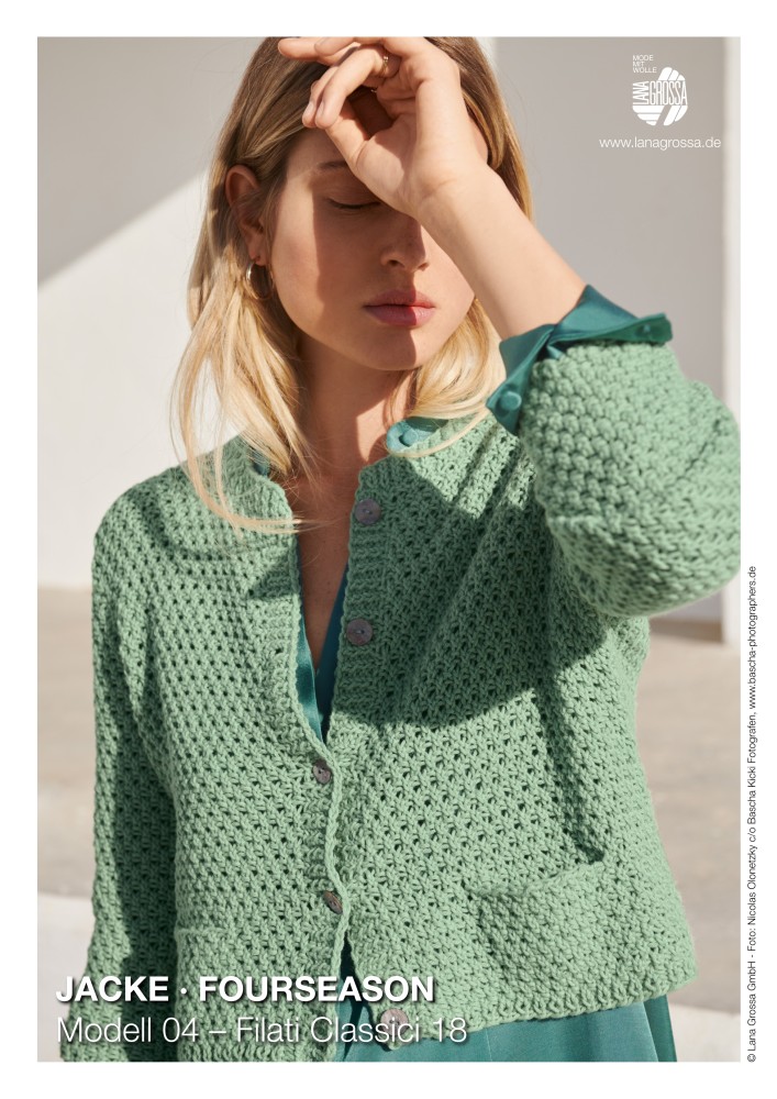Jacke Fourseason in großem Perlmuster