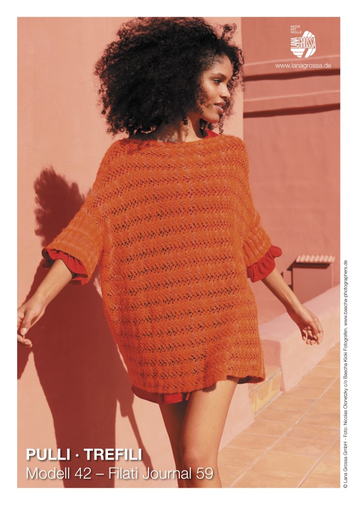 Pulli Trefili im Ajourmuster