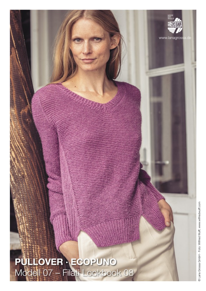 Pullover Modell 07 aus Ecopuno von Lana Grossa
