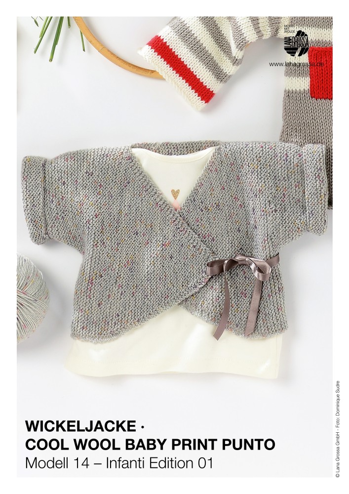 Wickeljacke Cool Wool Baby Print Punto Infanti Edition 01