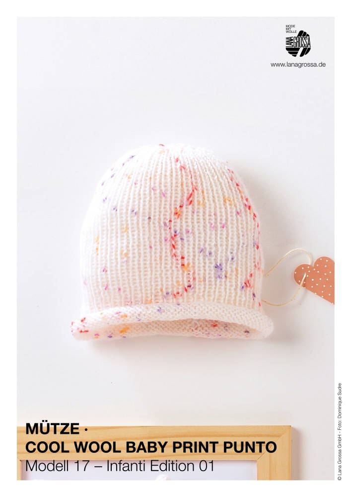 Mütze Cool Wool Baby Print Punto
