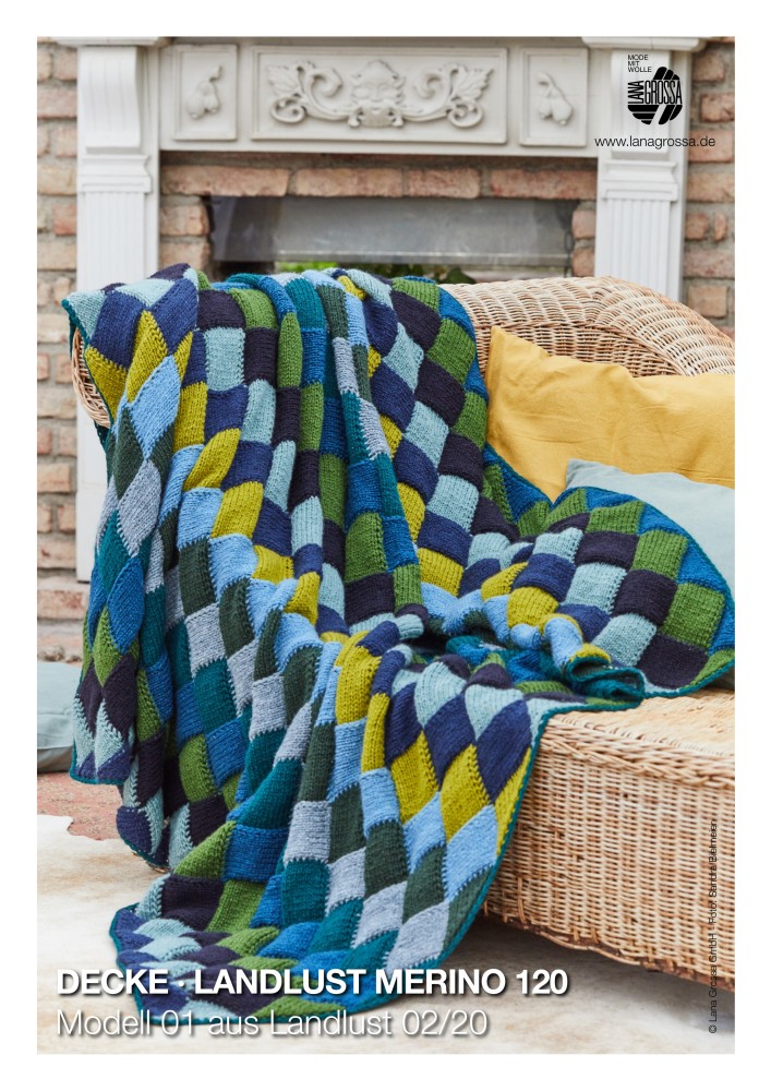 Decke Landlust Merino 120