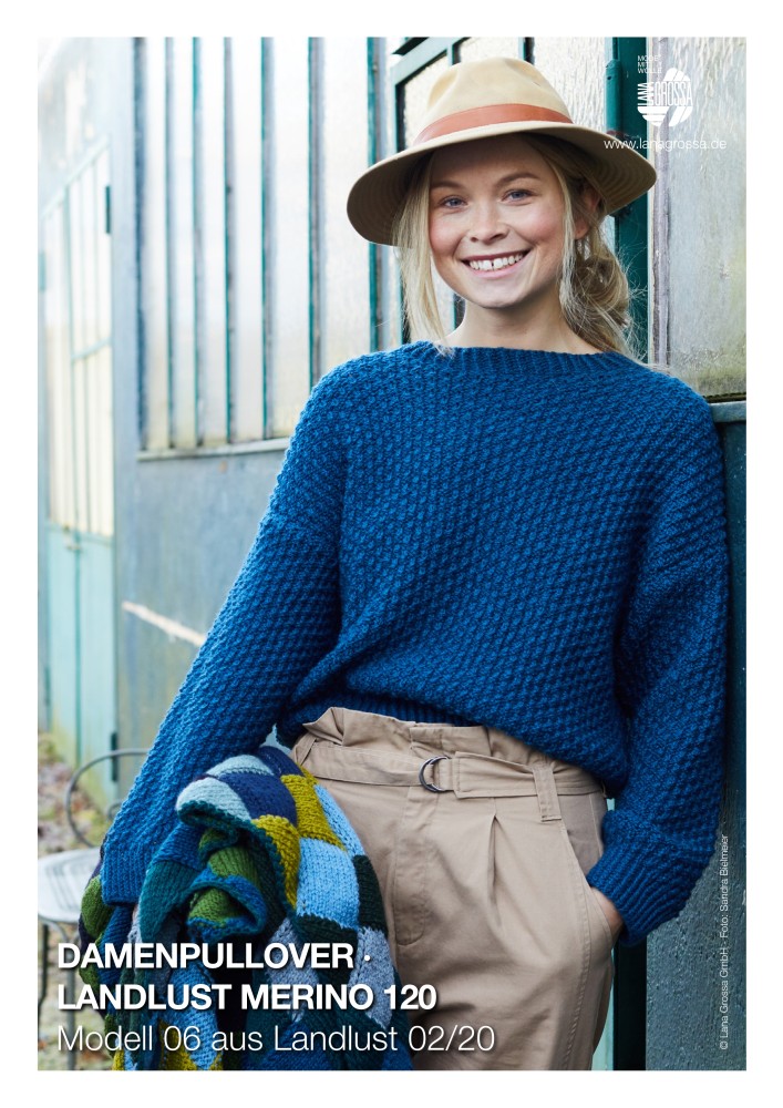 Damenpullover Landlust Merino 120 Modell 06