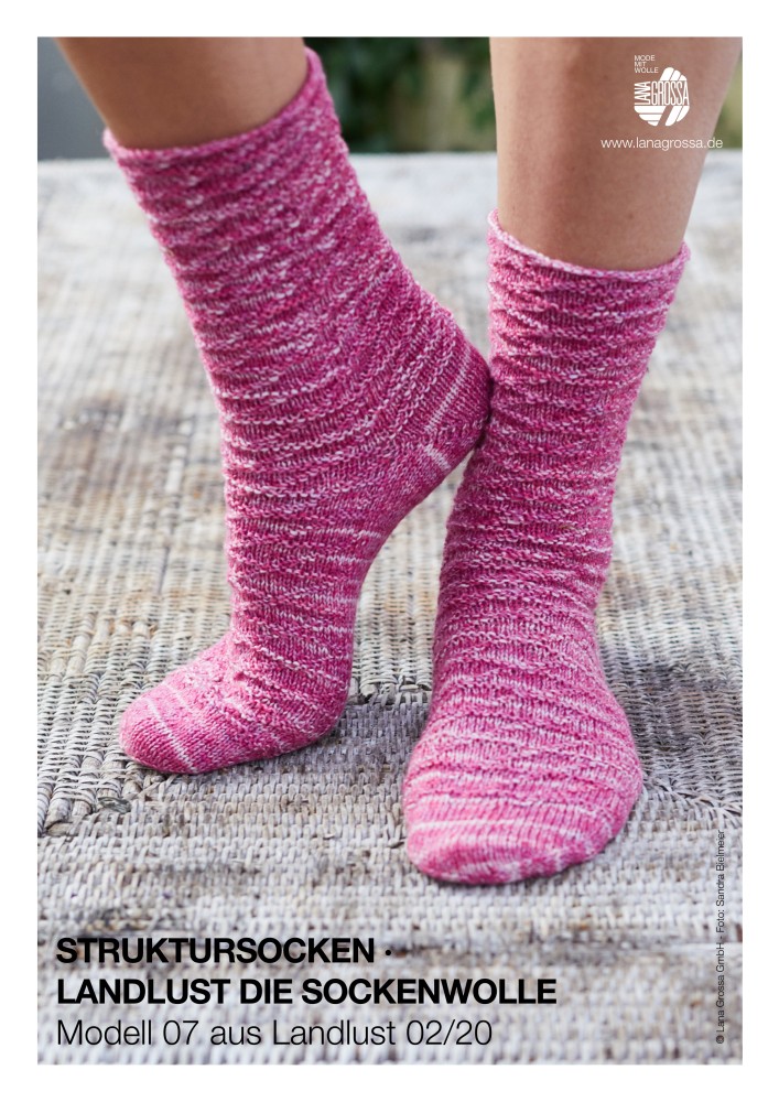 Struktursocken mit Jojo-Ferse
