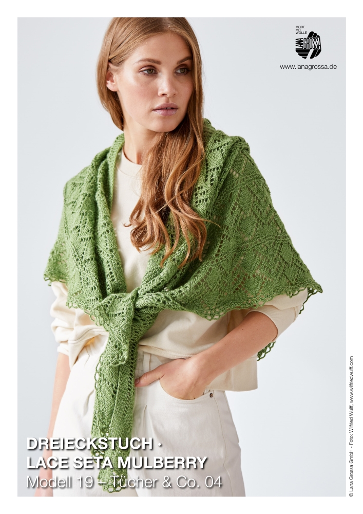 Dreieckstuch Lace Seta Mulberry