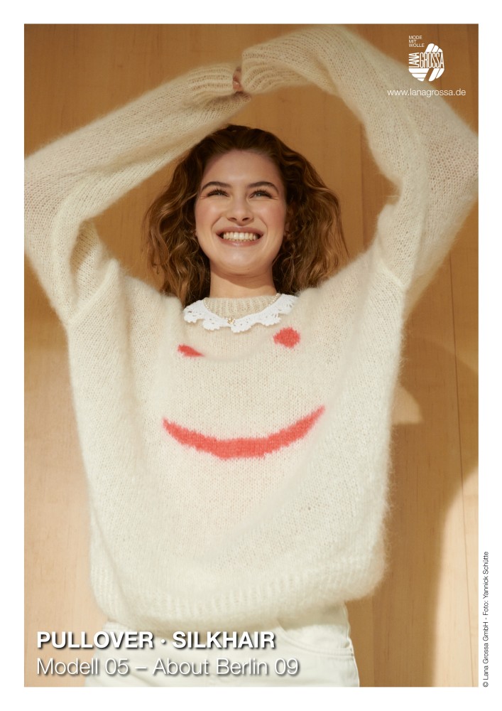 Pullover About Berlin 09 mit Smiley-Motiv