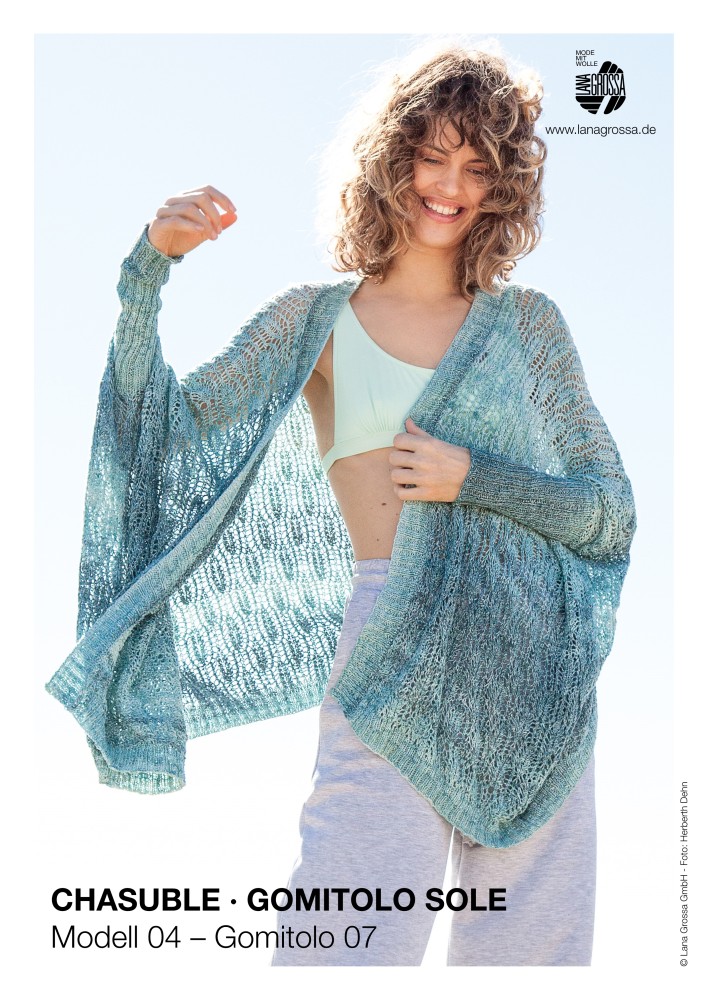 Chasuble im Ajourmuster aus Gomitolo Sole