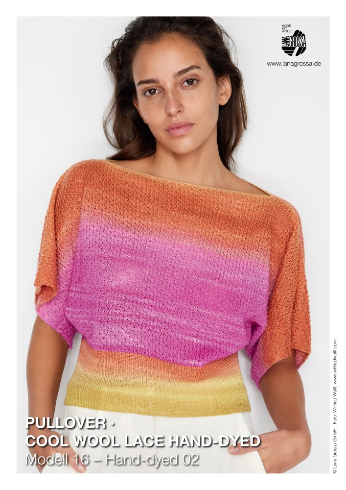 Pullover Cool Wool Lace Hand-dyed Modell 16
