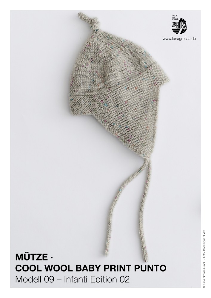 Mütze Cool Wool Baby Print Punto Modell 09 – Infanti Edition 02