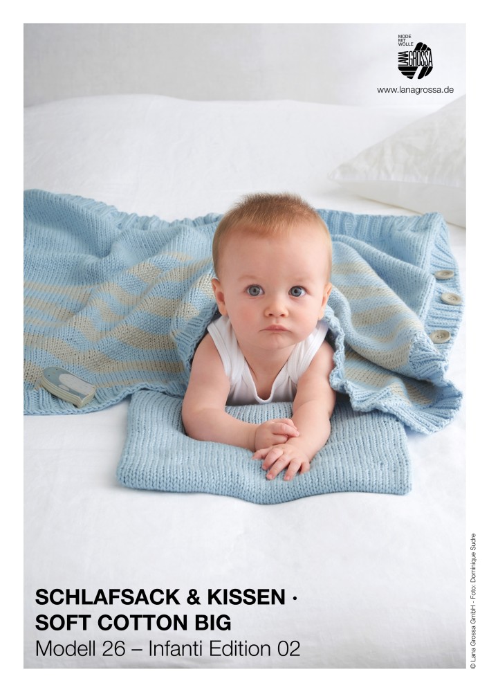 Schlafsack und Kissen Soft Cotton Big