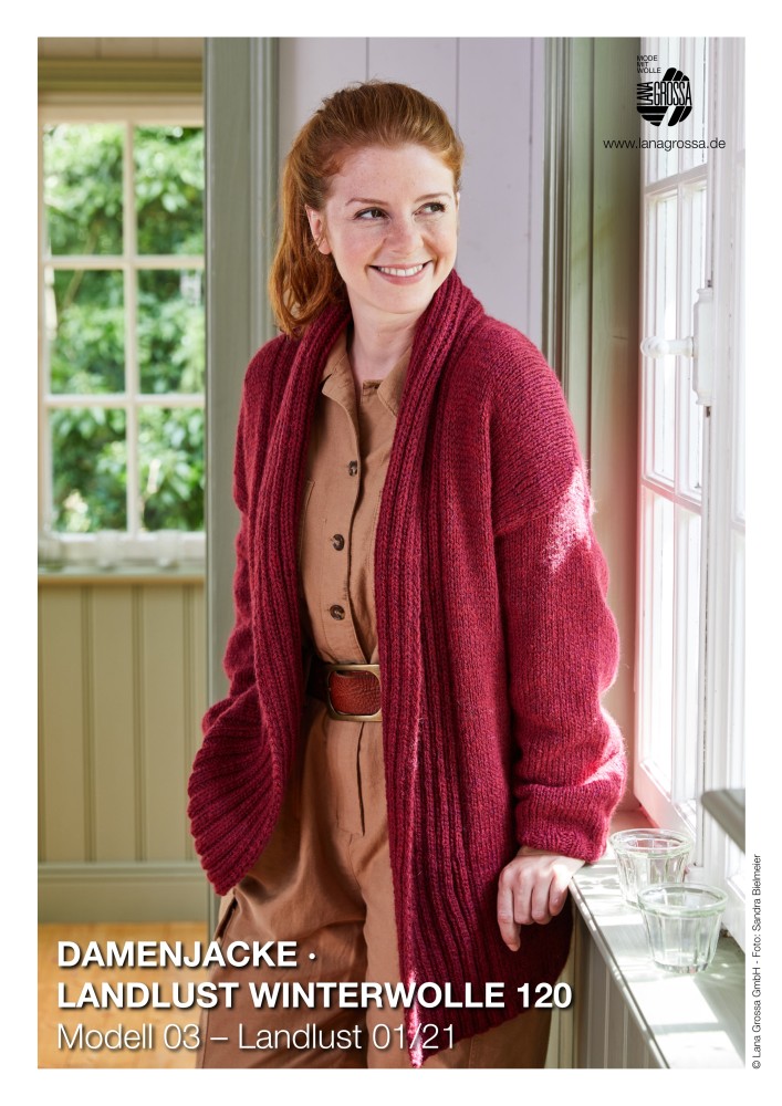 Damenjacke Landlust Winterwolle 120 Modell 03