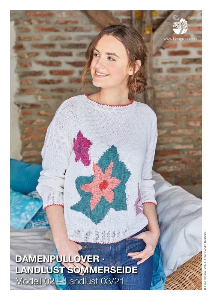 Damenpullover Landlust Sommerseide Modell 02
